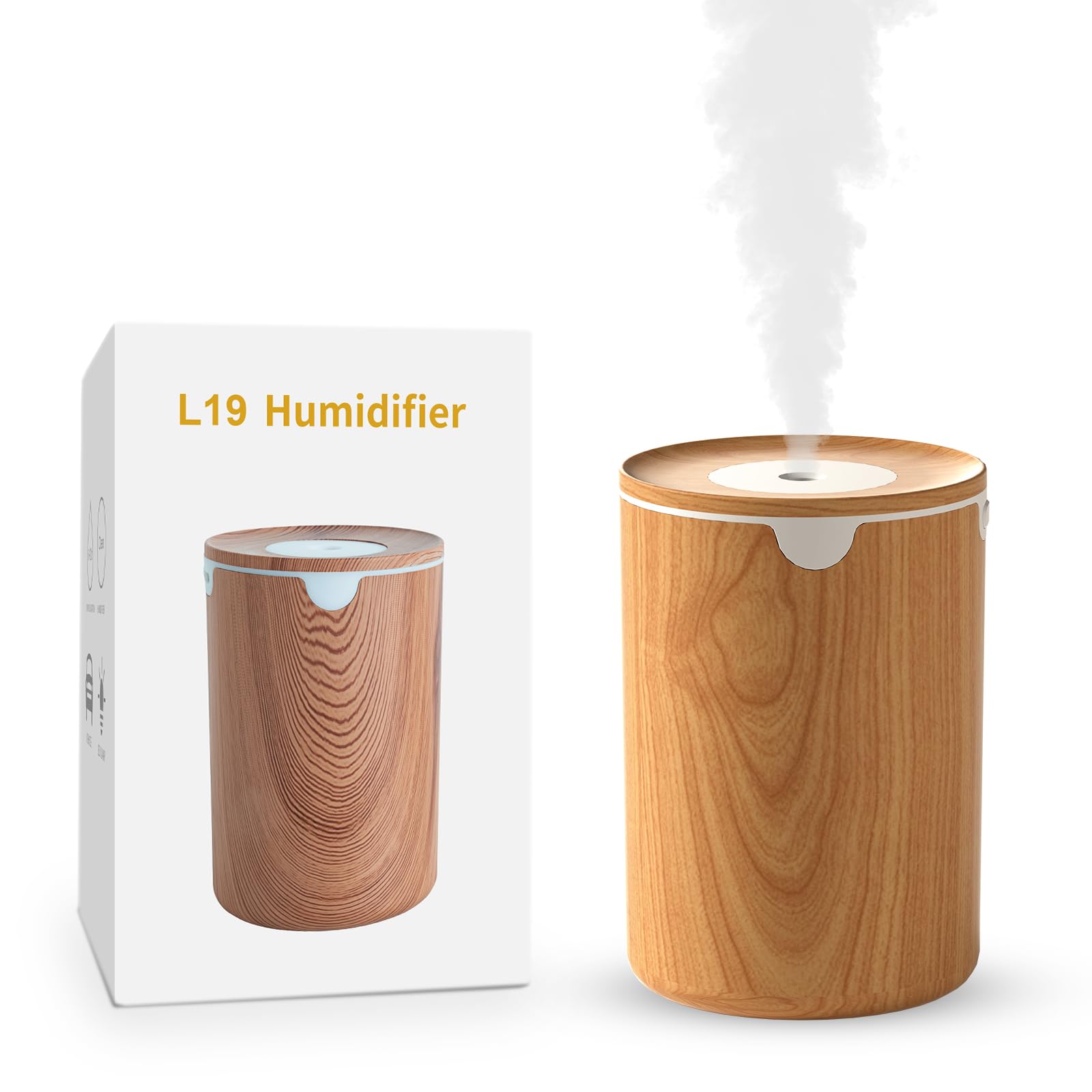 Amazon.co.jp: 【2025新進化モデル加湿器・木目調】加湿器 小型 卓上